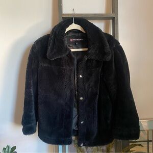 Urban Republic Black Faux Fur Coat